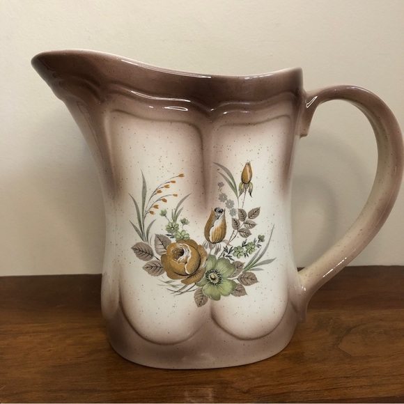Handmade floral Pitcher - Picture 2 of 9